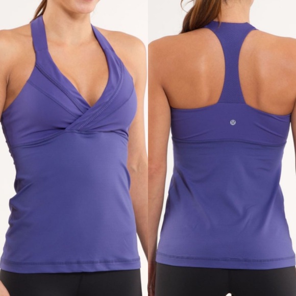 lululemon athletica Tops - Lululemon Deep Breath Tank Royalty Size 8